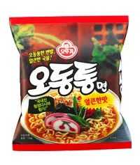 韓国ラーメンおすすめ オドントンミョン 海鮮だしが効いたやや辛い韓国ラーメン 昆布入りスープ