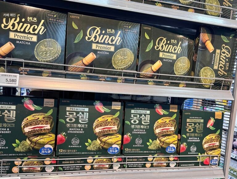 韓国で大人気 済州抹茶お菓子トレンド